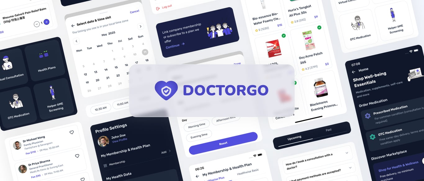 DoctorGo - Healthcare Mobile App UI Kit cover