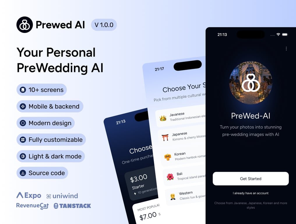 Prewed AI - Your Personal PreWedding AI - Slide 1