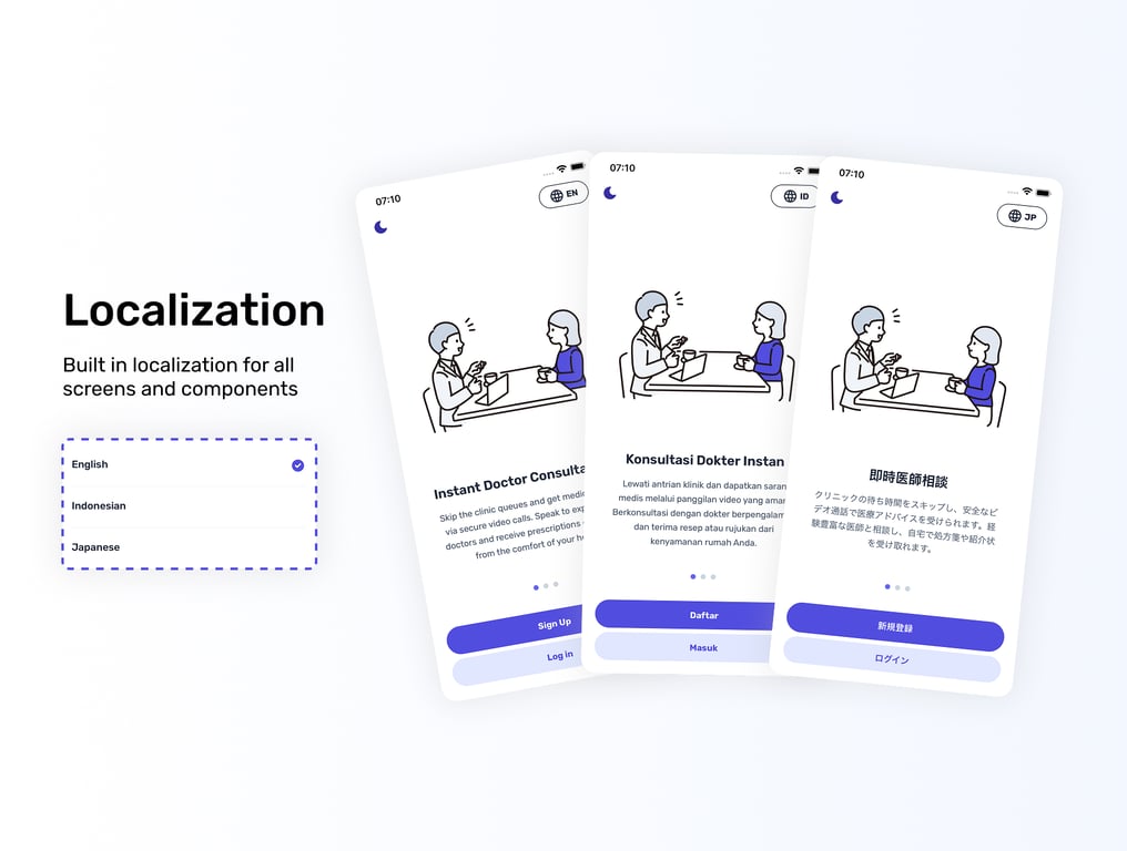 DoctorGo - Healthcare Mobile App UI Kit - Slide 5