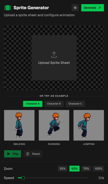 Sprite Generator - Slide 1